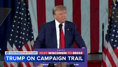 Former President Trump focuses on economy, immigration at Waukesha, Wisconsin rally