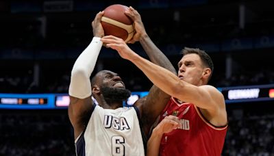 LeBron James scores final 11 points for U.S. in 92-88 win over Germany as pre-Olympic tour ends