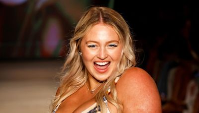 Pregnant Iskra Lawrence Shows Off Baby Bump in Bikini on Cupshe Runway During Miami Swim Week