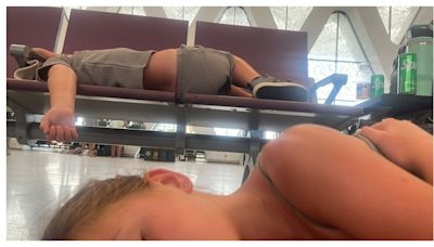 Kids sleep on floors and in suitcases while stuck 22hrs amid airport IT meltdown
