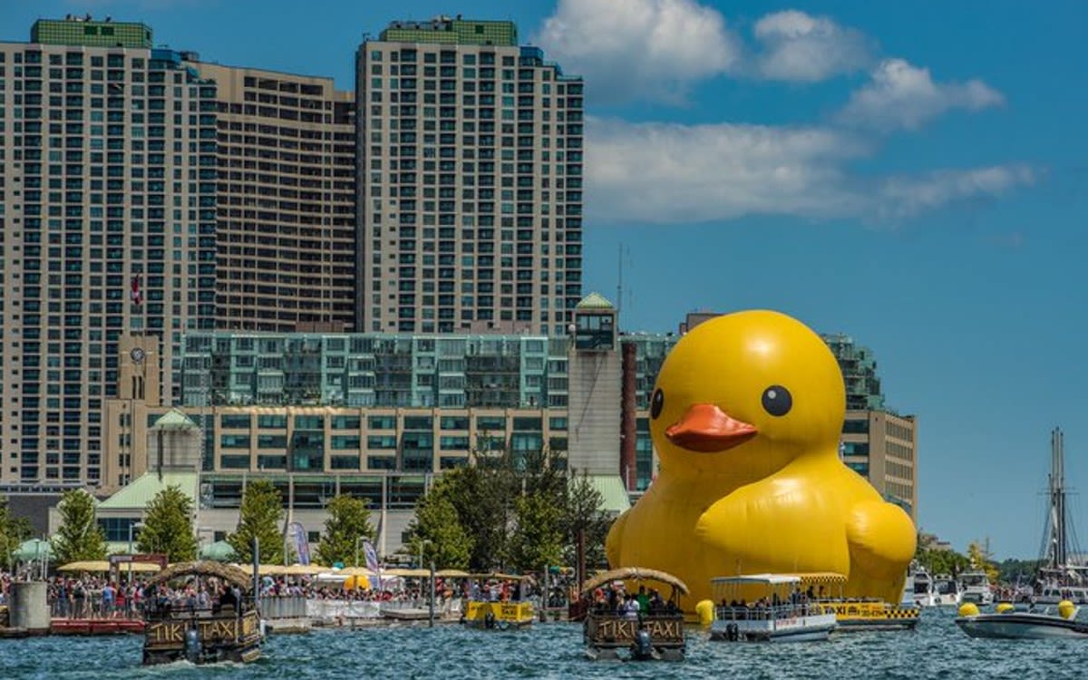 World's Largest Rubber Duck Back in Southern California at Lake Elsinore's Diamond Stadium