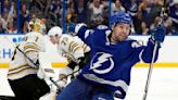 Hagel scores in OT as Lightning beat Eastern Conference-leading Bruins 5-4