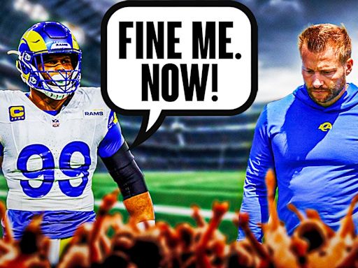 The outrageous reason Aaron Donald once forced Rams coach Sean McVay to fine him