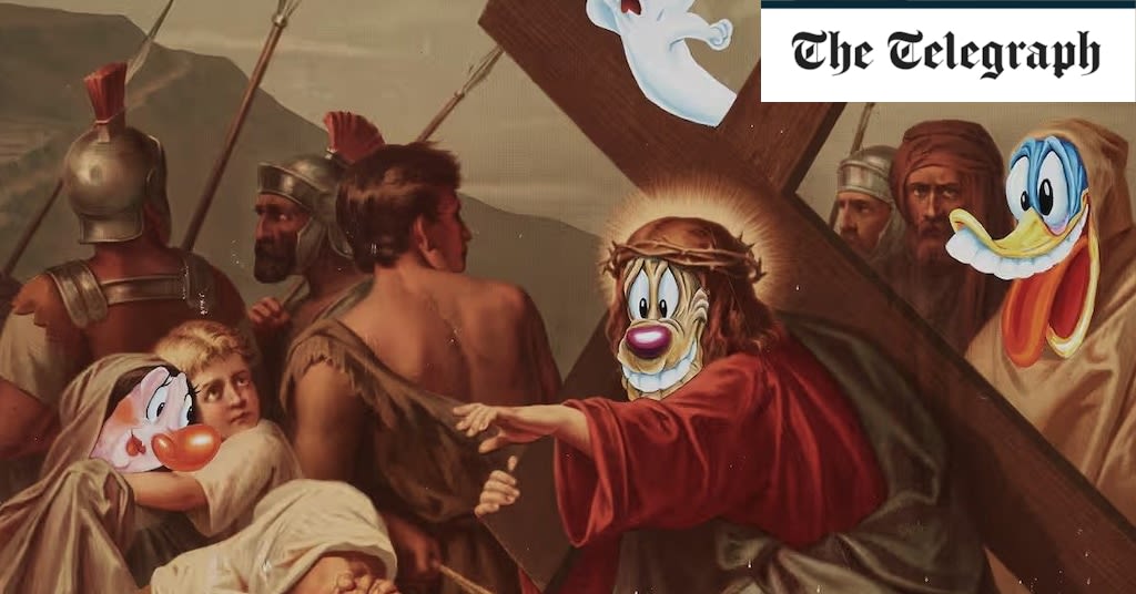 ‘Looney Tunes’ Jesus picture pulled from art exhibition following protests