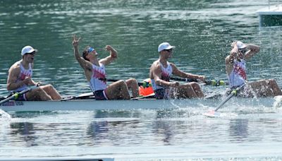 US breaks 64-year gold medal drought in men's four rowing