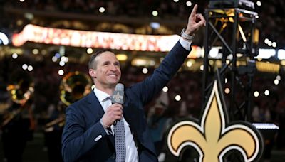 Franchise Staple Drew Brees Inducted Into New Orleans Saints Hall Of Fame