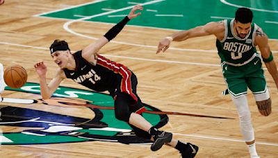 Why did the Boston Celtics fail to adjust to the Miami Heat in Game 2?