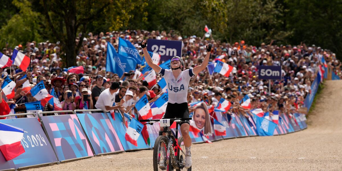 Haley Batten wins Olympic silver medal in best finish by American mountain biker -- then gets fined