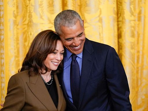 'Couldn't be prouder to endorse you': Barack and Michelle Obama back Kamala Harris