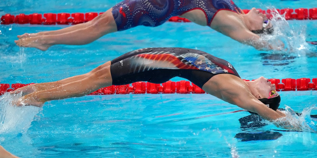 Americans Regan Smith and Katharine Berkoff win silver, bronze in 100-meter backstroke