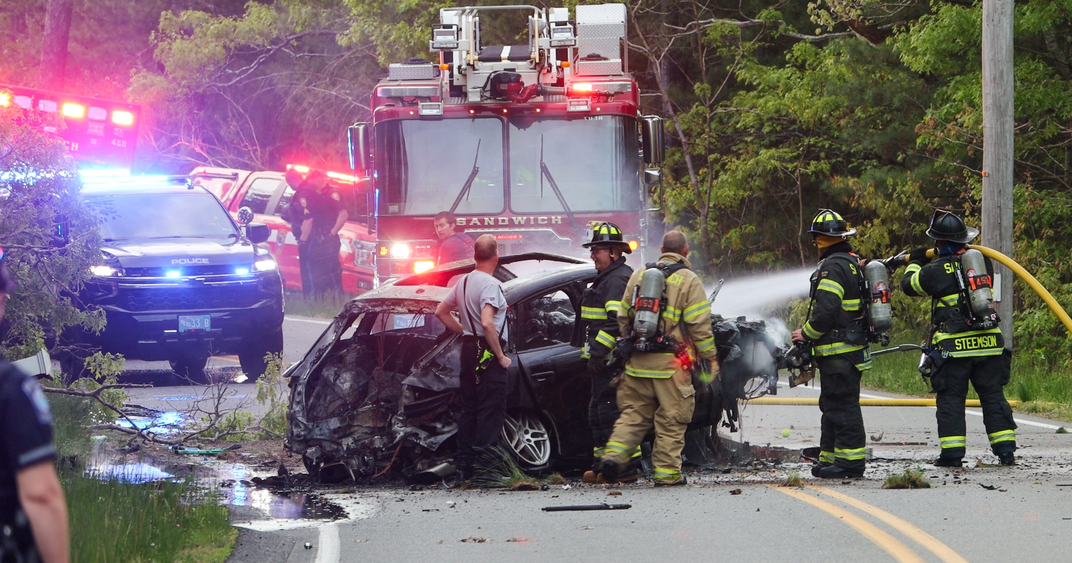 State police investigate stabbing in Plymouth after crash in Sandwich