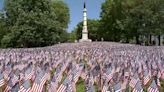 15th year of Memorial Day flag garden on Boston Common