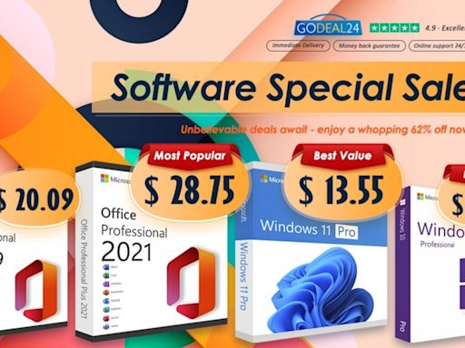 Upgrade your PC experience with Microsoft Office 2021 and Windows from under $10 at GoDeal24!