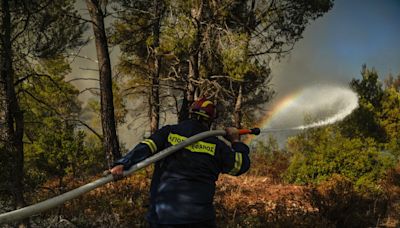 Greece Fights Deadly Fire on Aegean Island as Temperatures Soar