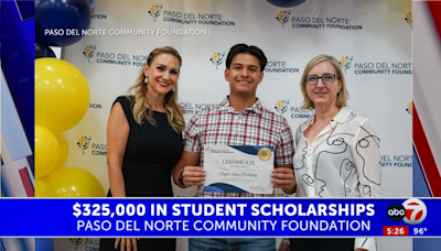 Paso del Norte Community Foundation awards $325,000 in student scholarships