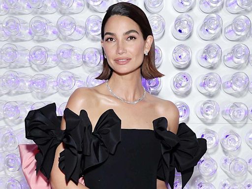 Lily Aldridge Says Her Kids Built a Fort Out of Her 2023 Met Gala Dress Options During a Fitting (Exclusive)