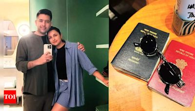 Parineeti Chopra shows off Raghav Chadha’s diplomatic passport in new PICS from their Maldives vacation - Times of India