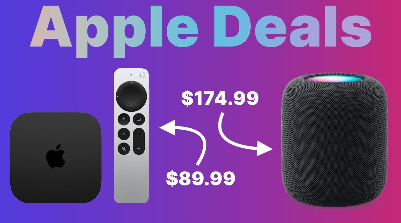 Save Big on Apple: HomePod 2nd Gen $174.99, Apple TV 4K $89.99 Sale