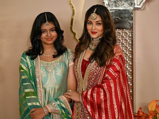 Aishwarya Rai and Aradhya give Bachchan family photo a miss at Ambani wedding; watch here