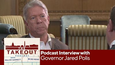 Major Garrett with CBS News interviews Gov. Jared Polis for The Takeout Podcast