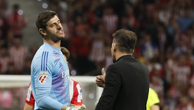 Ancelotti responde a Simeone: "Hablar del comportamiento de Courtois es desviar el tiro"