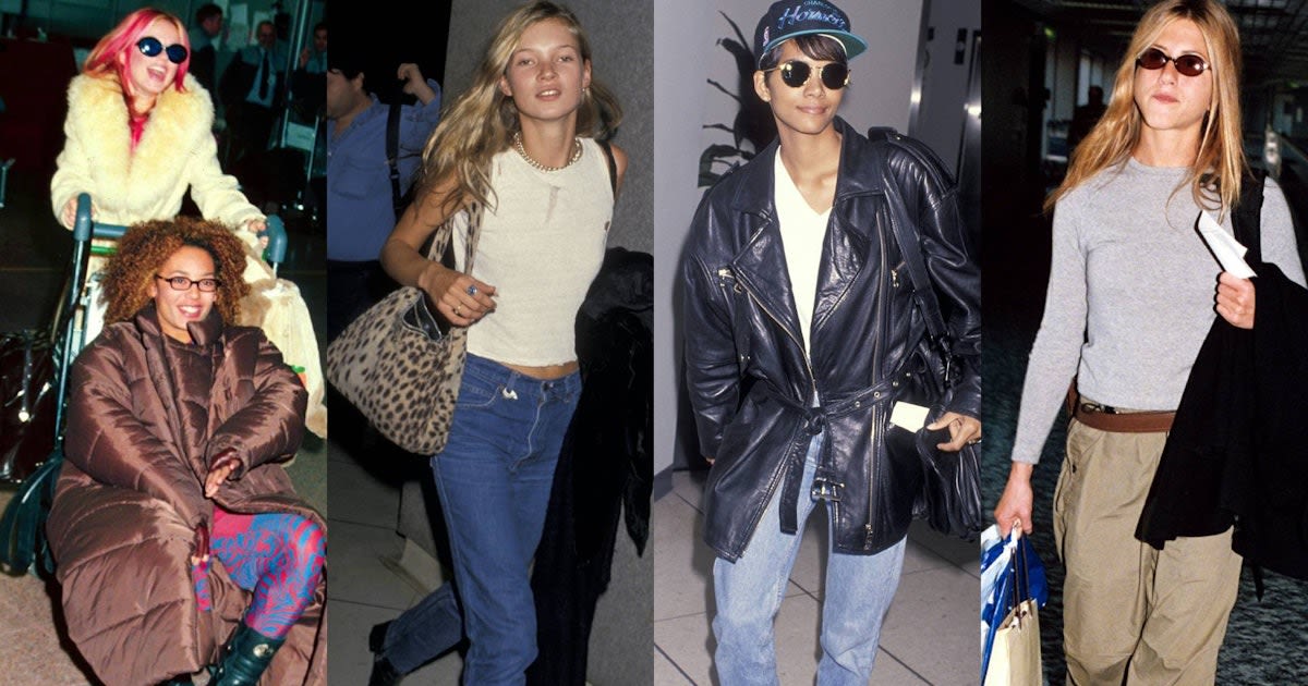 An Ode to the Best ’90s Celebrity Airport Style