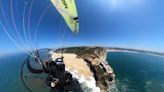 De Viana do Castelo a Sagres: Nico Aubert cruza Portugal en paramotor