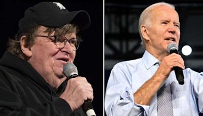 Michael Moore warns Biden to 'pull the plug' on Israel aid or risk losing election