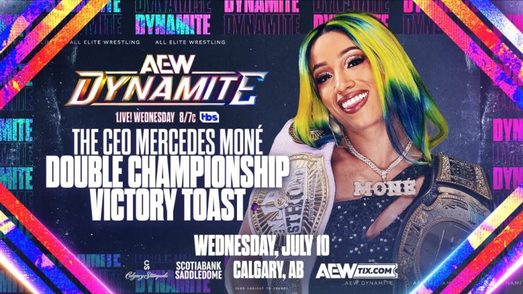 Mercedes Moné Double Championship Victory Toast Added To 7/10 AEW Dynamite, Updated Card