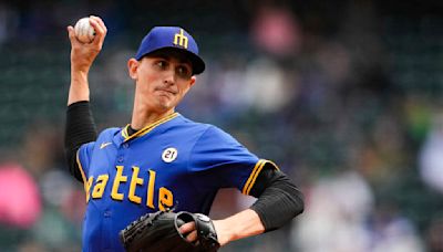 Kirby pitches 7 strong innings and Garver homers to lift Mariners over Rangers 7-0