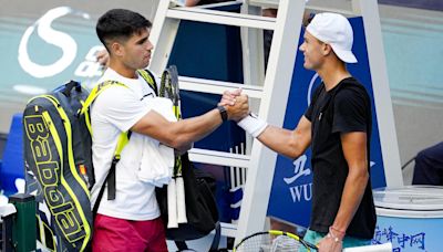 Holger Rune congrats Carlos Alcaraz on his second Wimbledon crown