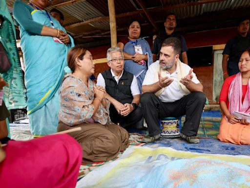 As Rahul Gandhi Visits Conflict-Hit Manipur, Locals Call For Dialogue; BJP Hits Back - News18