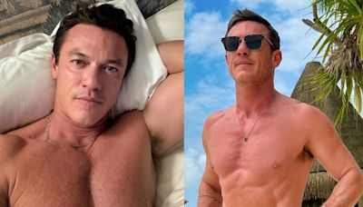 Speedo king Luke Evans is giving his followers an eyeful in his latest thirst trap