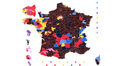 Législatives 2024 : les résultats du 1er tour en carte, graphiques et projection de l'Assemblée nationale