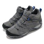 Merrell 戶外鞋 Alverstone Mid GTX 男鞋 登山 越野 防潑水 中筒 透氣 麂皮 避震 灰藍 ML034555