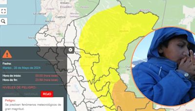 Desde este martes, 10 regiones en alerta roja: Senamhi pronostica frío intenso y ráfagas de 50 km/h