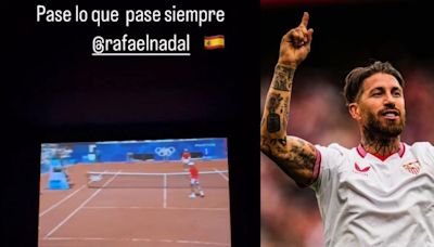 Sergio Ramos anima a Rafa Nadal de una manera particular