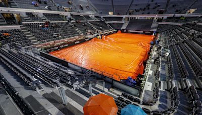 Suspendida definitivamente por lluvia la jornada de tenis del miércoles en Roma