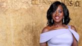 Viola Davis looks sensational in a silky purple gown