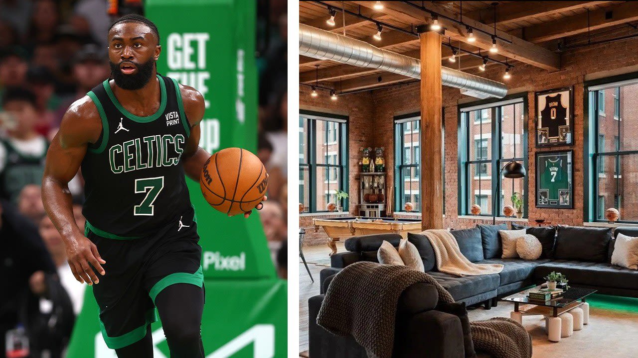 Celtics Star Jaylen Brown Lists His Industrial-Style Loft in Boston for $4.75M