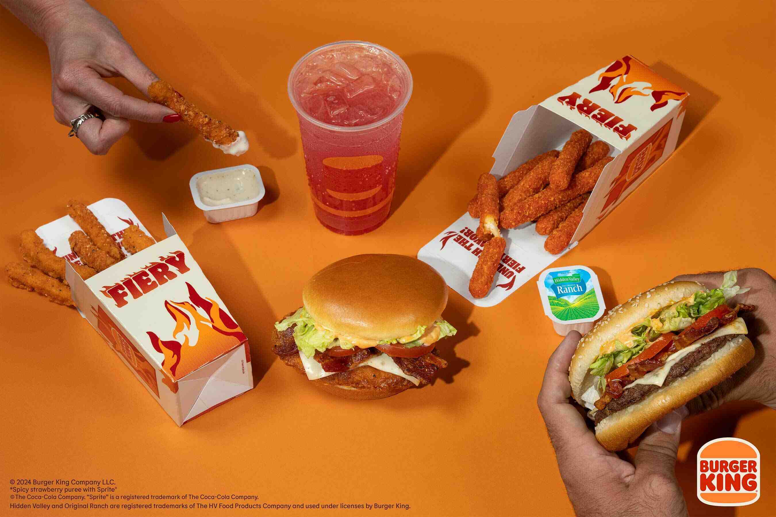 Burger King Cranks Up The Heat With A New 'Fiery Menu'