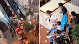Boy wearing Crocs-like sandals gets foot stuck in Jurong Point escalator, freed by SCDF after 40 min