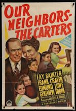 1y616 OUR NEIGHBORS - THE CARTERS Aust 1sh '39 Fay Bainter & Frank ...