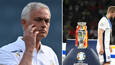 Jose Mourinho reacts as Spain inflict Euro 2024 heartbreak on England