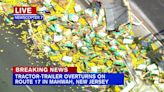 Hundreds of lemons spill on New Jersey highway after truck overturns