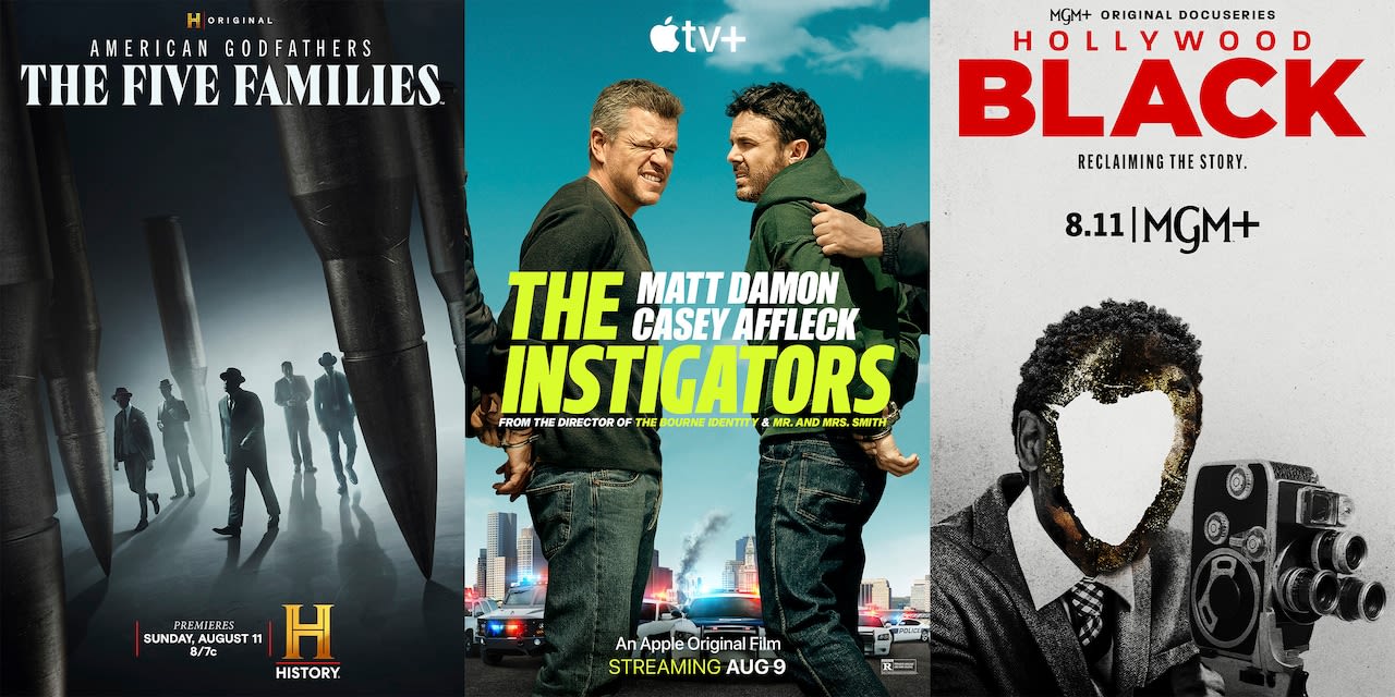 ‘The Instigators’ with Matt Damon, ‘Hollywood Black,’ ‘The Five Families’ and more: Week’s best streaming TV & movies