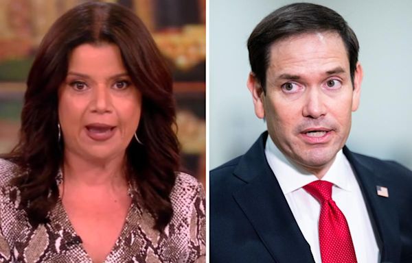 Ana Navarro can barely contain her rage at Marco Rubio on 'The View' after he compares Trump guilty verdict to oppression in Cuba: "How dare you"