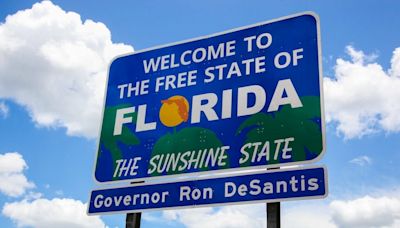 Gov. Ron DeSantis welcomes drivers to 'Free State of Florida' on new state line signs