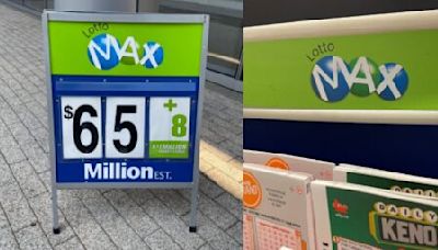 Lottery player wins second prize, two split Maxmillions prize | Canada