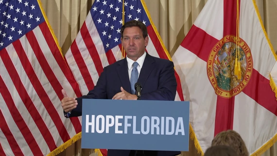 DeSantis lauds Hope Florida for providing people in need with community resources, gives thousands to churches part of program